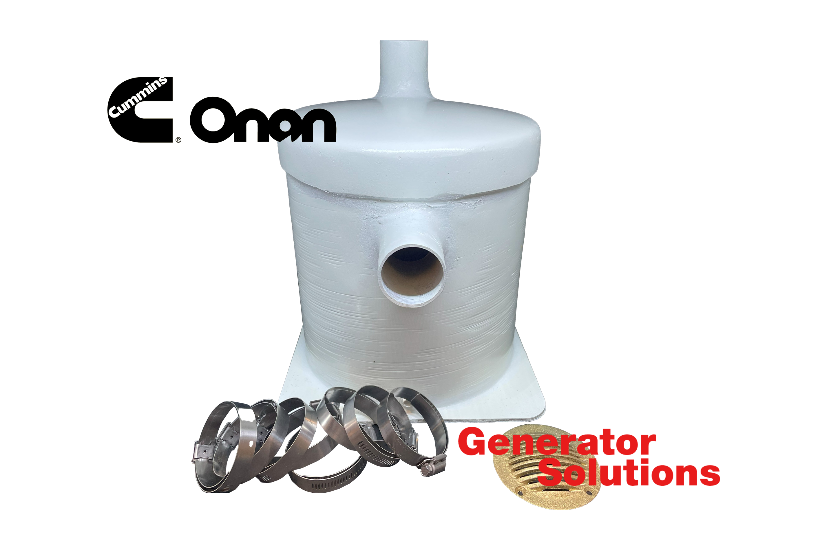CUMMINS Muffler - water lift, 2'' OD